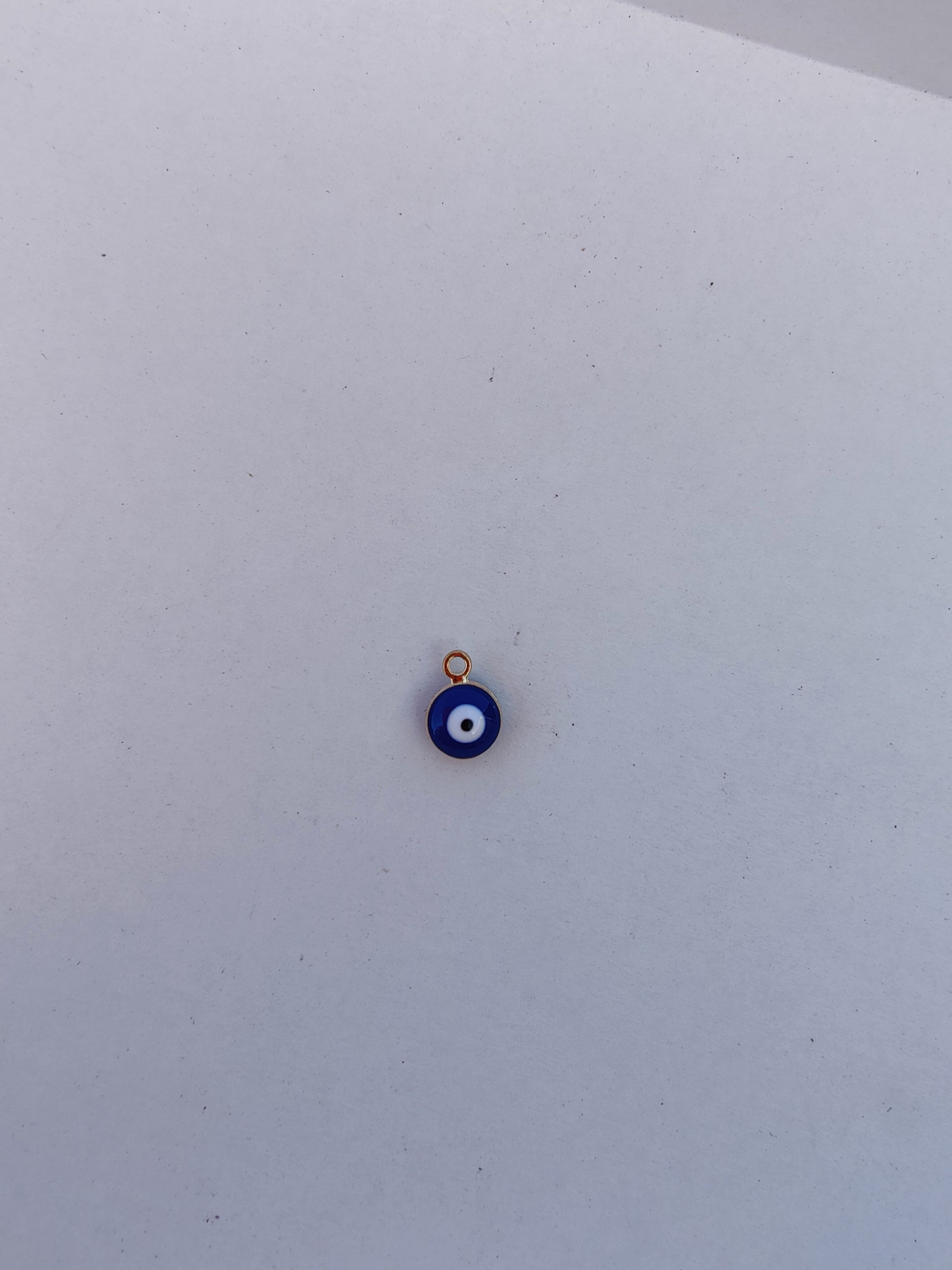 Charm œil de Lucie multicolore en acier inoxydable, élégant et résistant à l'eau.