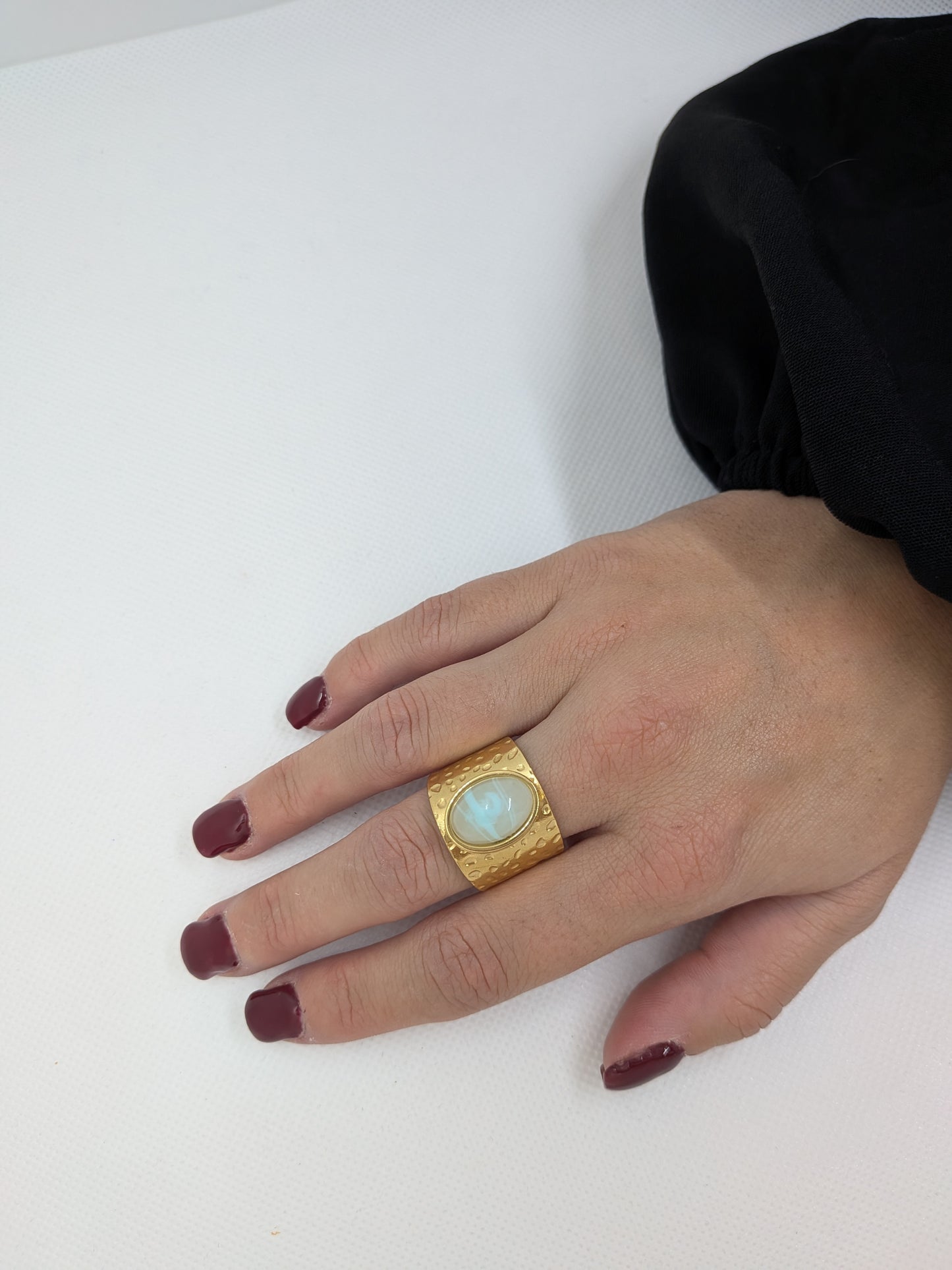 Bague Poussière d'Étoiles Bleu